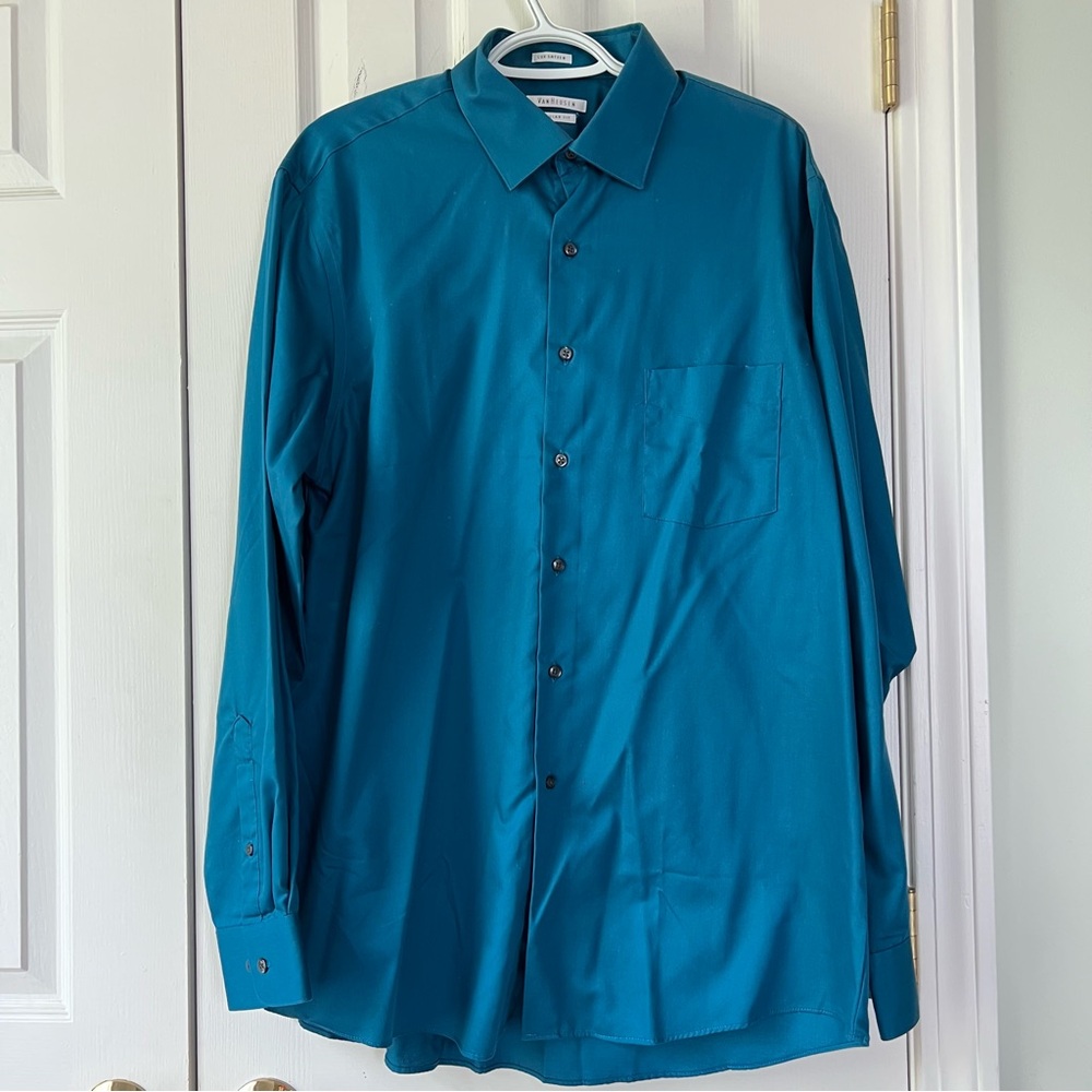 Van Heusen Turquoise Dress Shirt